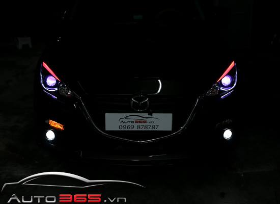 Độ Đèn Mazda 3 Chiếu Sáng Lừng lẫy Với Công Nghệ Mới